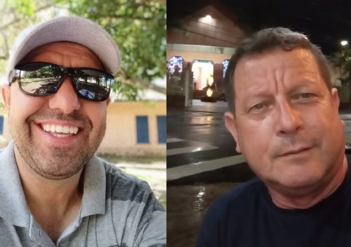 Stefano Fernandes de Mendonça, 46 anos, e David Oliveira, 54 anos, morreram por Covid-19 Divulgação/Sindicato dos Metalúrgicos de São José dos Campos