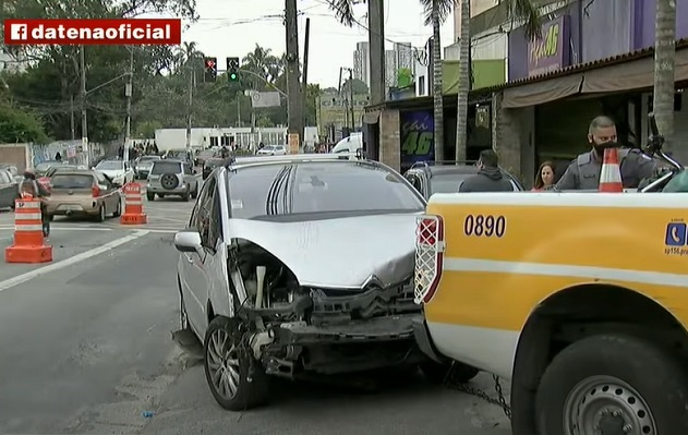 Criminoso que fazia arrastão no Campo Limpo, em SP, é atropelado e morto por uma das vítimas  Reprodução/Brasil Urgente