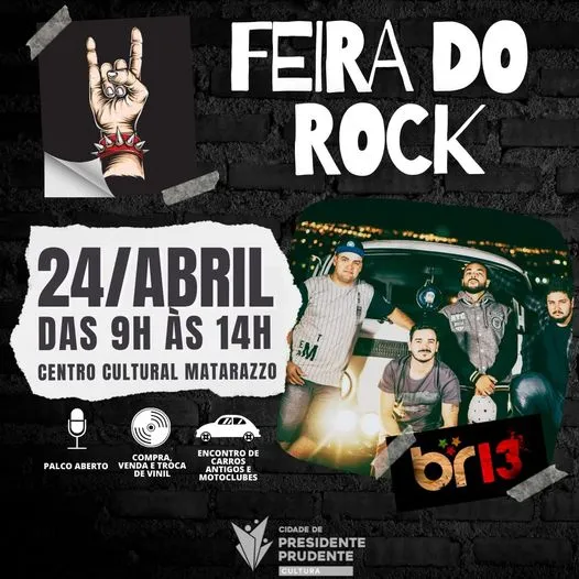 O evento terá show da banda BR13