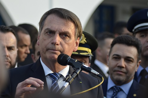 Bolsonaro, durante primeira visita como presidente à EEAR em Guaratinguetá Arquivo/Leandro Oliveira