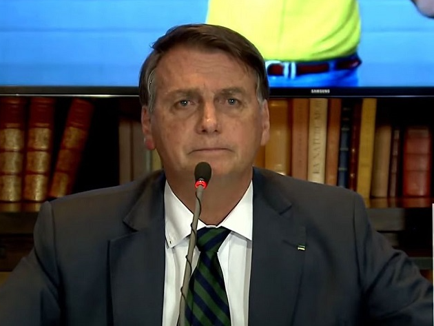 Jair Bolsonaro durante live em que acusa fraude no sistema eleitoral, sem apresentar provas concretas  Imagem: Reprodução/ TV Brasil