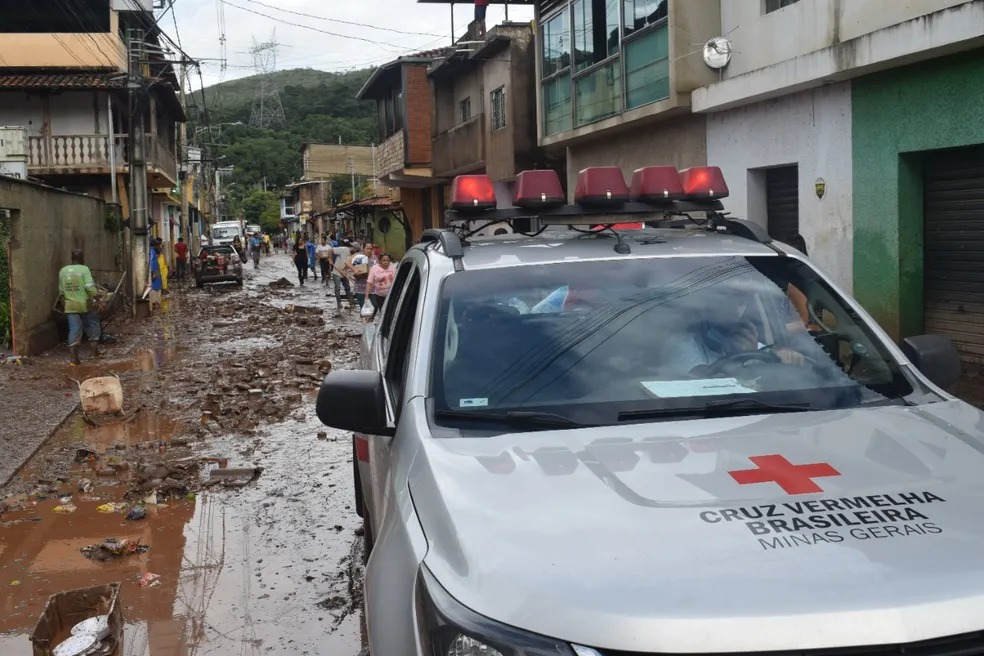 Desde novembro, cerca de 26 cidades mineiras estão em situação de risco Cruz Vermelha/Divulgação