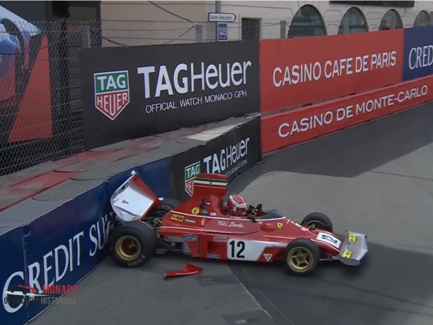 Leclerc bate Ferrari de Lauda durante exibição em Mônaco