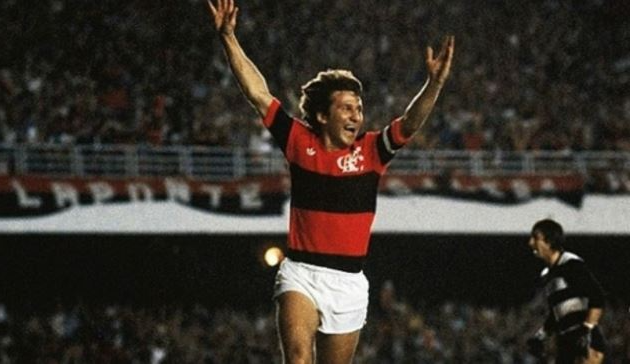 Zico em ação pelo Flamengo: Galinho foi um dos heróis do título da Libertadores de 1981