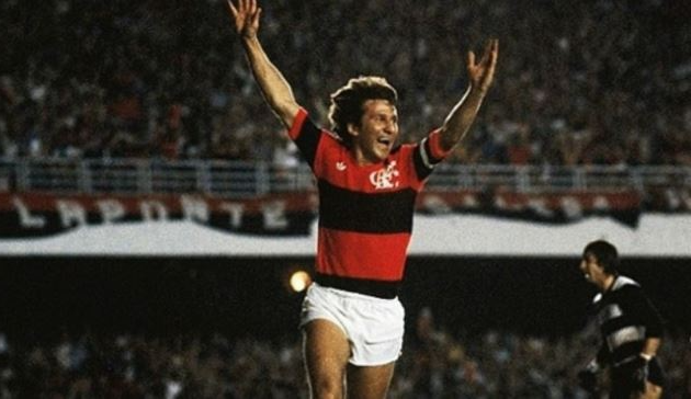 Zico em ação pelo Flamengo: Galinho foi um dos heróis do título da Libertadores de 1981 Reprodução