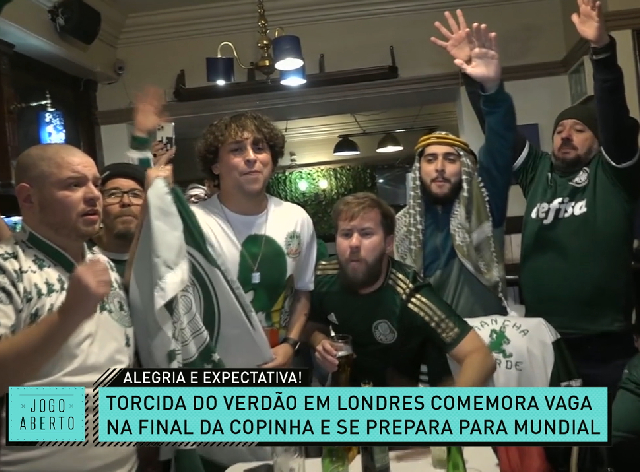 Torcedores do Palmeiras na Inglaterra vivem expectativa do Mundial de Clubes