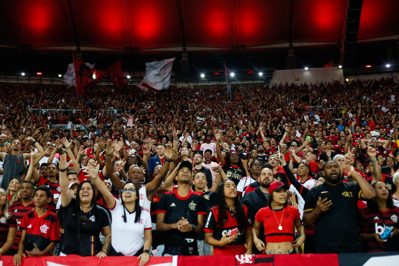 No primeiro turno, o Atlético-MG venceu o Flamengo por 2 a 0, no Mineirão Gilvan de Souza/Flamengo