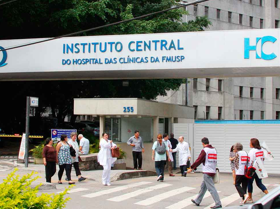 Fachada do Instituto central do Hospital das Clínicas, em São Paulo Acervo USP