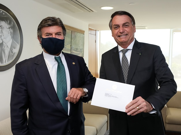 Fux visita Bolsonaro para falar sobre economia Divulgação/Palácio do Planalto