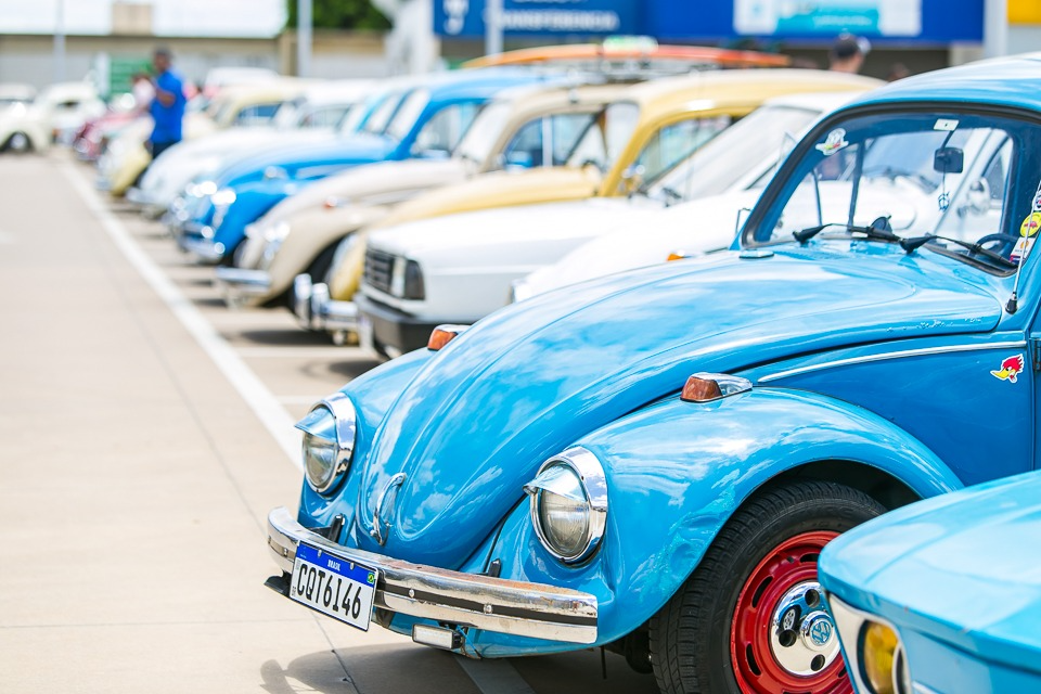 Encontro de fuscas e outros carros antigos tem entrada gratuita em shopping  de Campinas, Campinas e Região