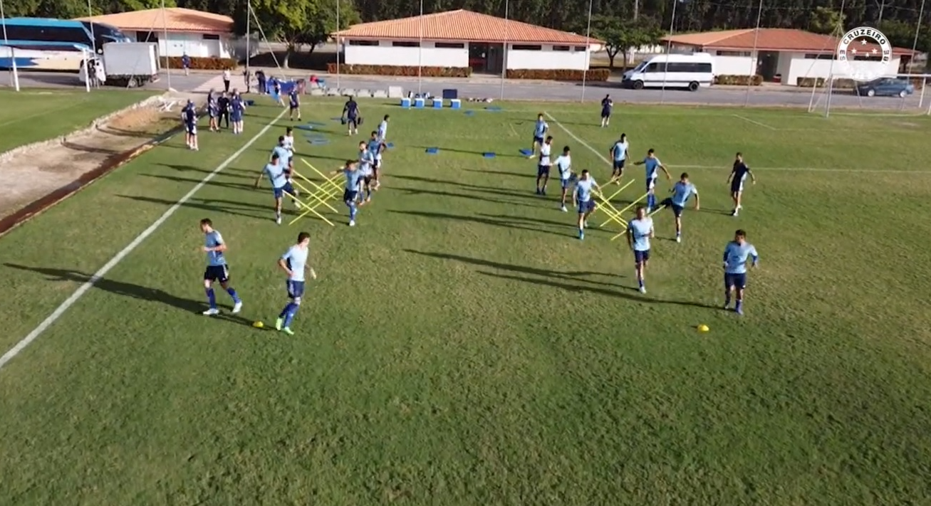 Último treino da Raposa, em Maceió, antes de enfrentar o CSA Gustavo Aleixo / Cruzeiro 