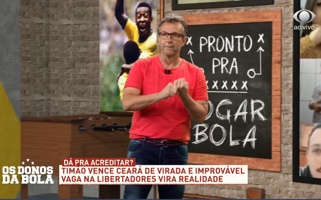 Apresentador comentou não aproveitamento do camisa 7 em jogo decisivo Reprodução 