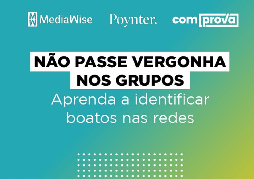 Projeto Comprova lança minicurso sobre desinformação para pessoas com 50+ Reprodução