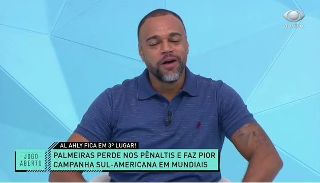 Comentarista virou alvo após Verdão perder terceiro lugar para Al-Ahly Reprodução 