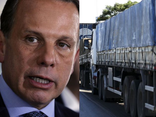 Doria contradiz porta-voz da PM que chamou de "democrática" manifestação de caminhoneiros  