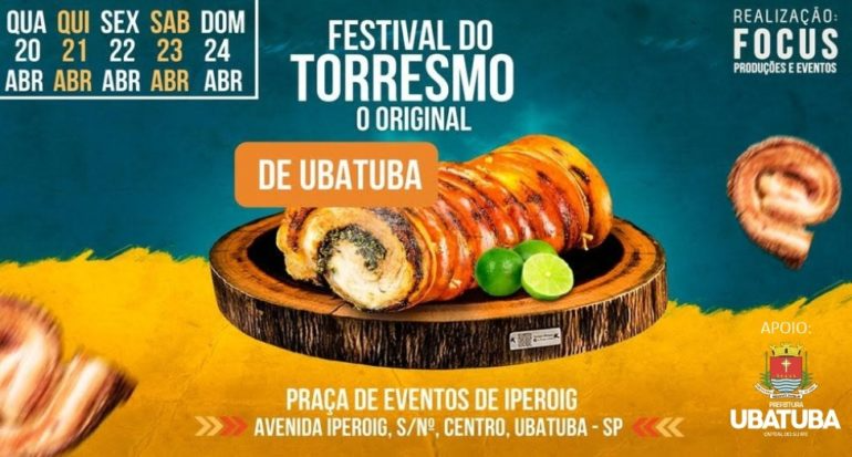 Ubatuba recebe primeira edição do Festival de Torresmo no feriado de Tiradentes Divulgação