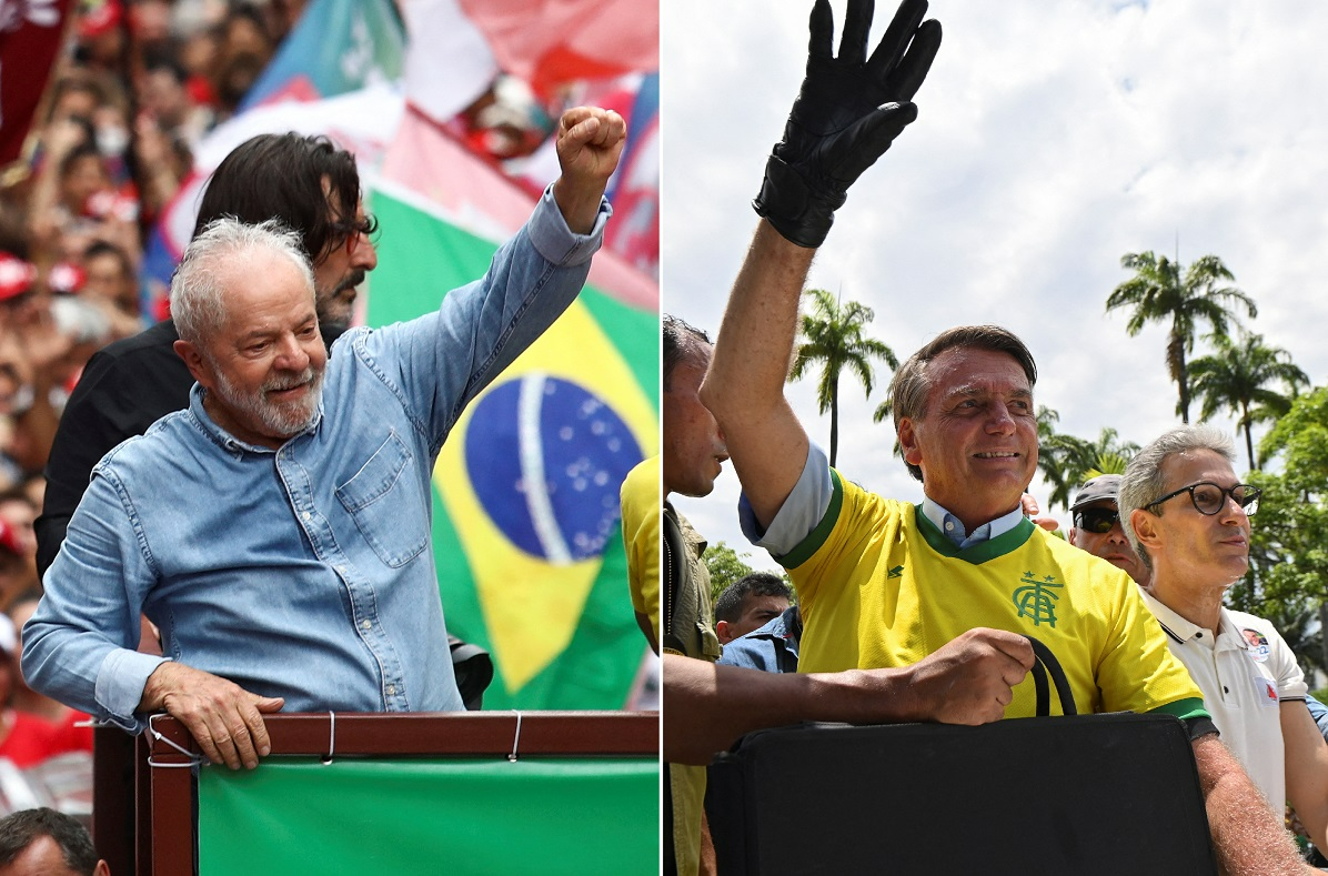 Lula e Bolsonaro disputam neste domingo (30) a eleição para presidente Carla Carniel e João Guilherme Arenazio/Reuters