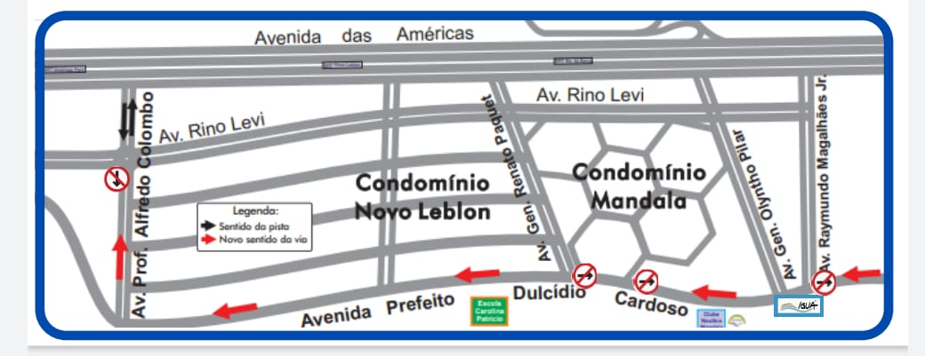 Faixa da Av. Prefeito Dulcídio Cardoso está interditada por afundamento de pista Prefeitura do Rio