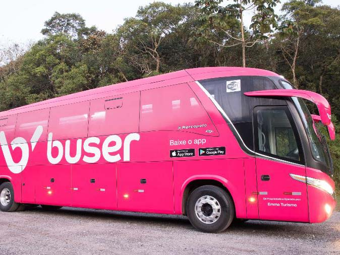 Justiça proíbe empresas de usarem aplicativo para transporte de passageiros Divulgação/Buser 