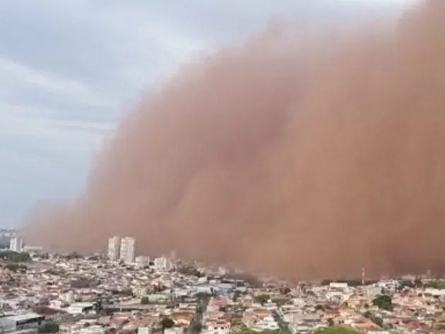 Prejuízos causados pela nuvem intensa de poeira que cobriu municípios de São Paulo e Minas Gerais são intensificados pelo racionamento de água