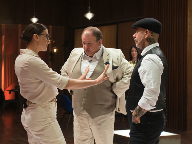 Paola Carosella, Erick Jacquin e Henrique Fogaça Carlos Reinis/Band