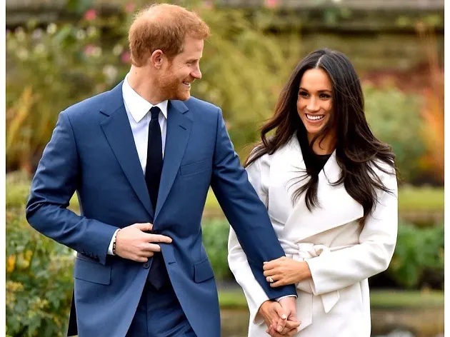 Príncipe Harry e Meghan Markle em foto publicada pelo casal no Instagram