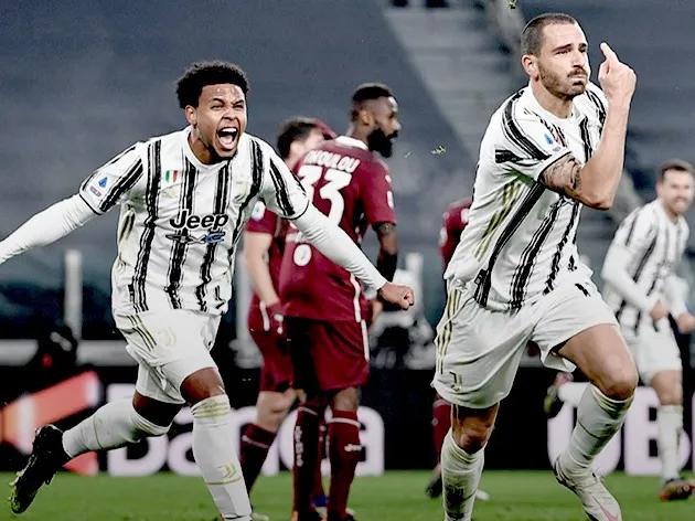 McKennie e Bonucci deram a vitória para a Juventus