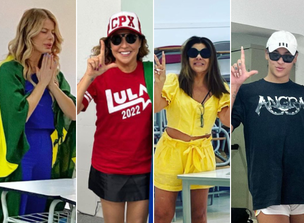 Karina Bacchi, Daniela Mercury, Mara Maravilha e Pabllo; veja em quem famosos votaram Reprodução/Instagram