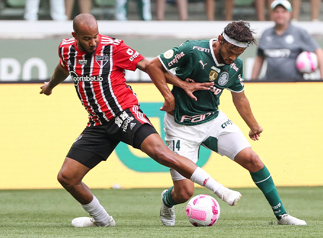 SP - Sao Paulo - 04/03/2022 - PAULISTA 2022 FINAL, PALMEIRAS X SAO PAULO -  Joaquin Piquerez Palmeiras player during a match against Sao Paulo at the  Arena Allianz Parque stadium for