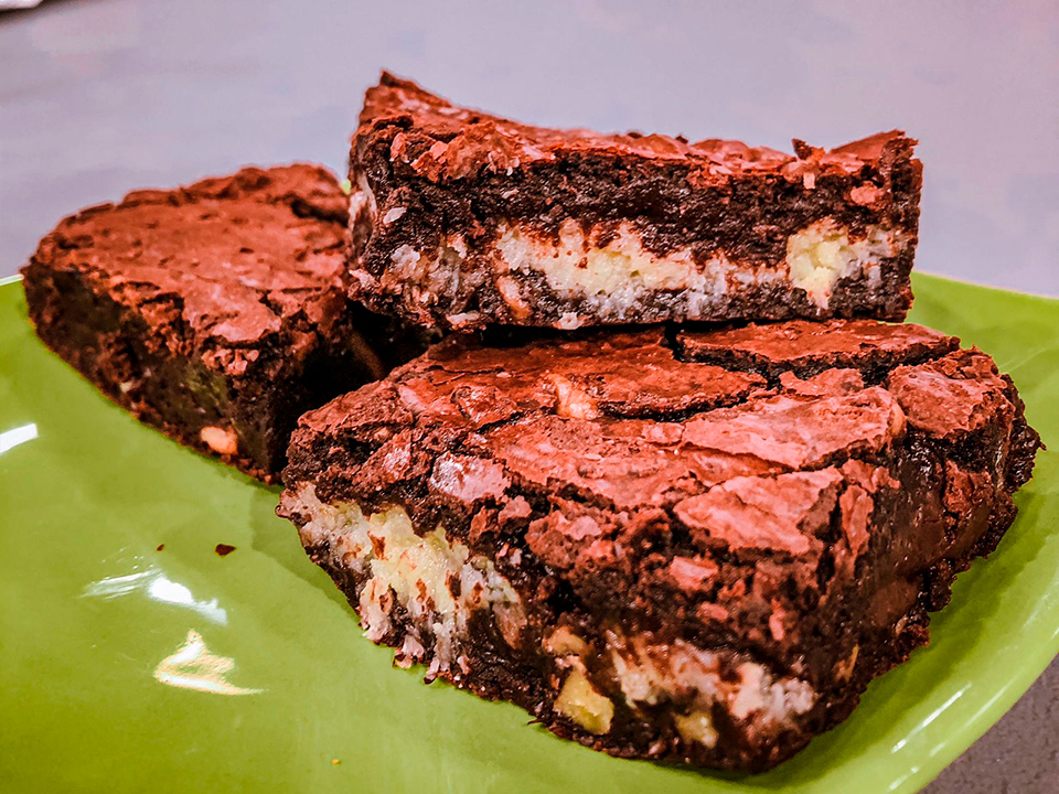 Brownie Recheado Feito Na Chapa Band Receitas