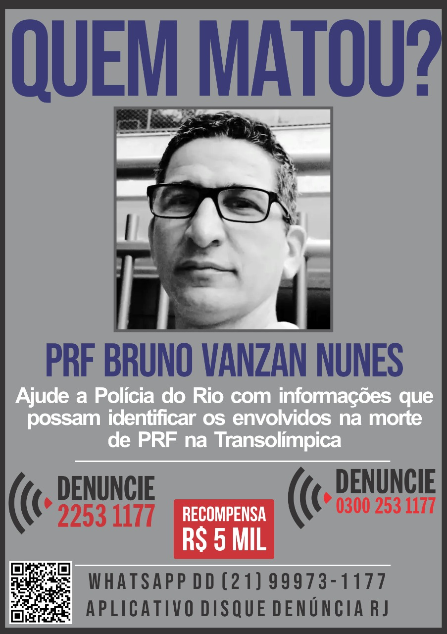 O Disque Denúncia divulgou um cartaz para saber quem matou Bruno Reprodução