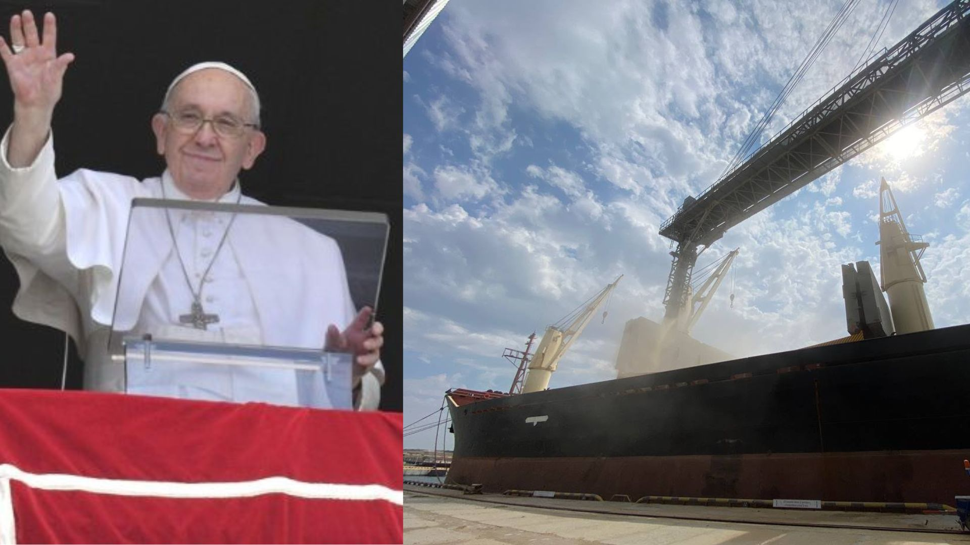 Papa pede ajuda do mundo para combater a fome na África. Foto: reprodução Vaticano Media/Twitter