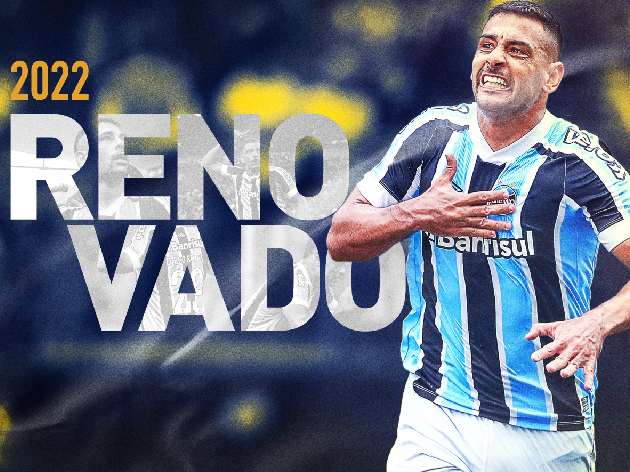 Diego Souza fica por mais uma temporada no Grêmio Divulgação/Grêmio