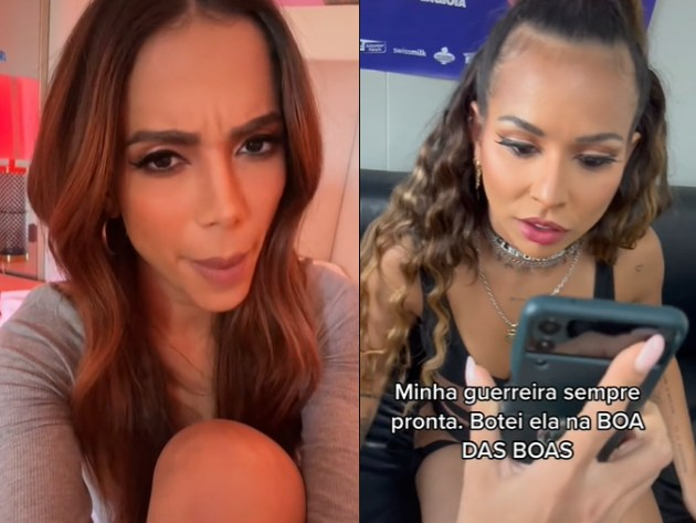 Anitta inova em trend e faz pedido inusitado  Reprodução/TikTok