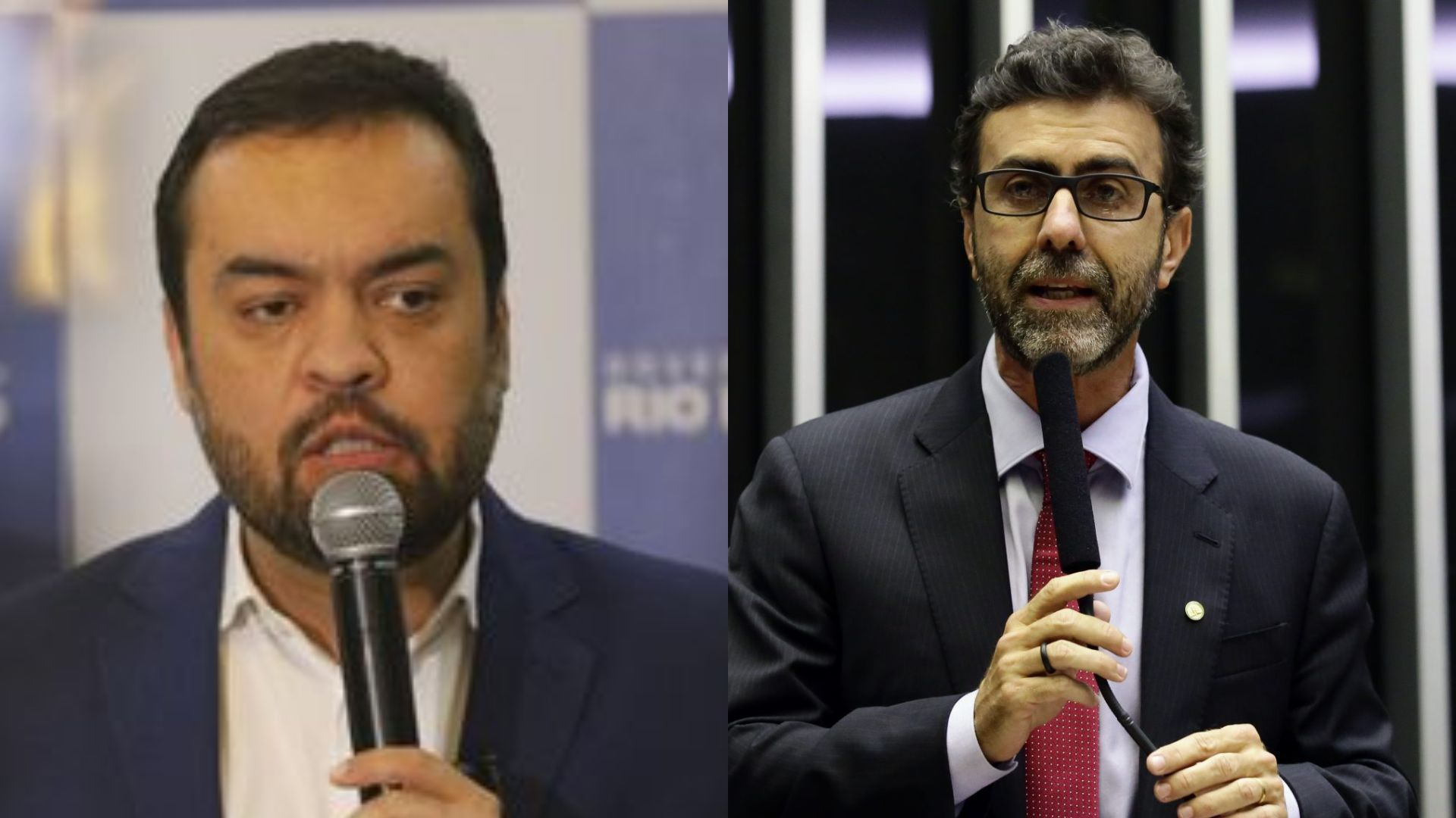 Em um segundo turno entre Castro e Freixo, o atual governador teria 43% e o deputado, 41%. Foto: Montagem/Agência Brasil