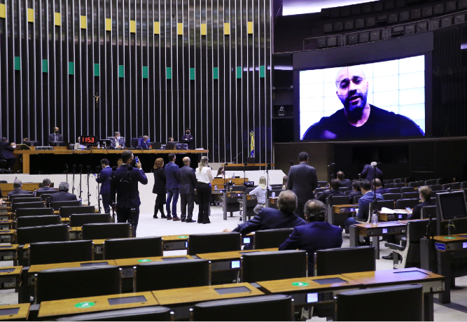 Votação sobre manutenção de prisão do deputado Daniel Silveira Michel Jesus/Câmara dos Deputados