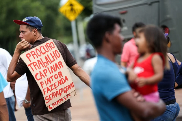 Desde o final de 2015, Roraima passou a ser o destino de venezuelanos fugindo da crise do regime de Nicolás Maduro Foto: Marcelo Camargo/Agência Brasil