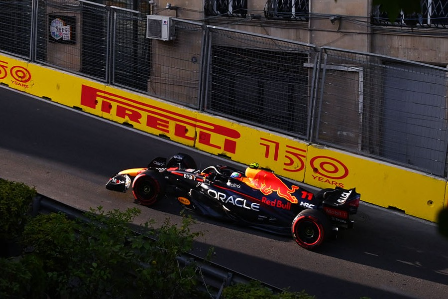 Mexicano saiu dos boxes com pouco tempo e diz que conseguiu tempo com pressa Red Bull Racing