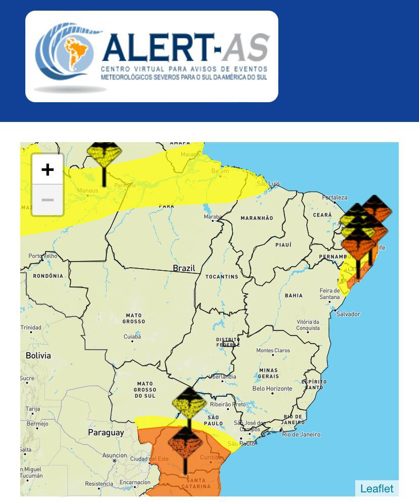 Previsão de chuva deixa 6 estados do Nordeste em alerta, diz Inmet Foto: Reprodução 