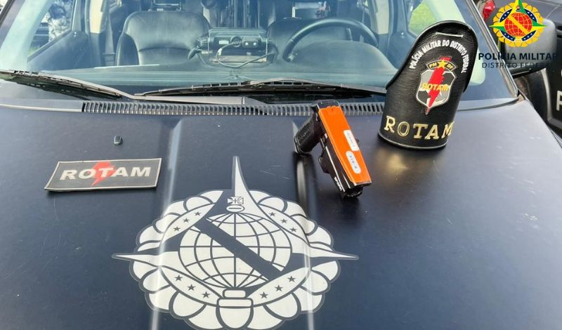 Polícia do DF recupera arma do GSI roubada durante invasão ao Planalto Divulgação/PMDF