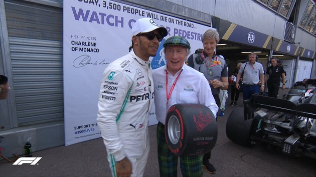 Sir Lewis Hamilton e Sir Jackie Stewart