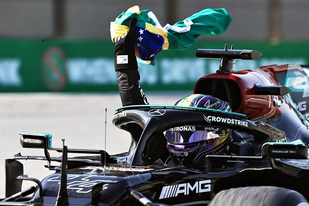 Lewis Hamilton no GP de São Paulo de 2021 F1