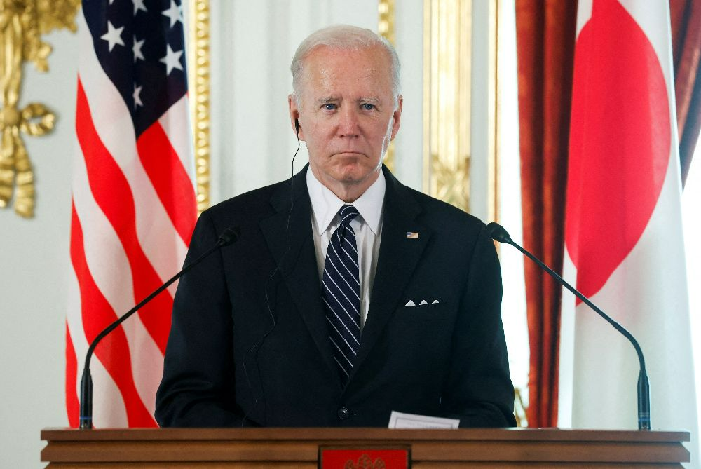 Presidente dos EUA, Joe Biden, durante visota a Tóquio Jonathan Ernst/Reuters