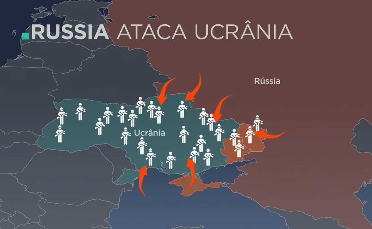 Rússia x Ucrânia Vídeos e mapas explicam a guerra Band