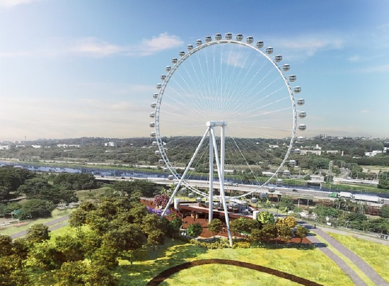 Maior roda-gigante da América Latina será inaugurada em agosto, em São Paulo