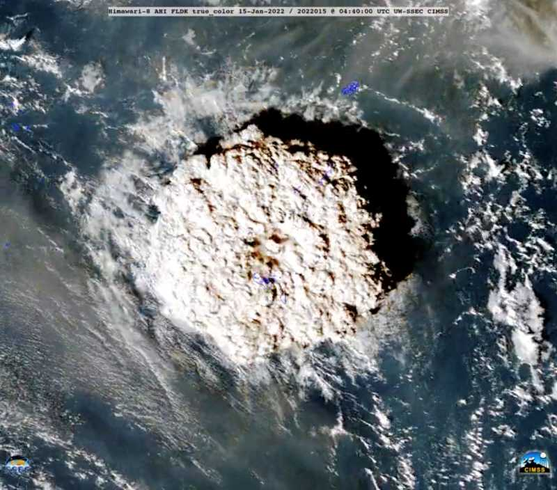 Tsunami em Tonga elevou nível do mar brasileiro 17h depois da erupção, diz IGBE