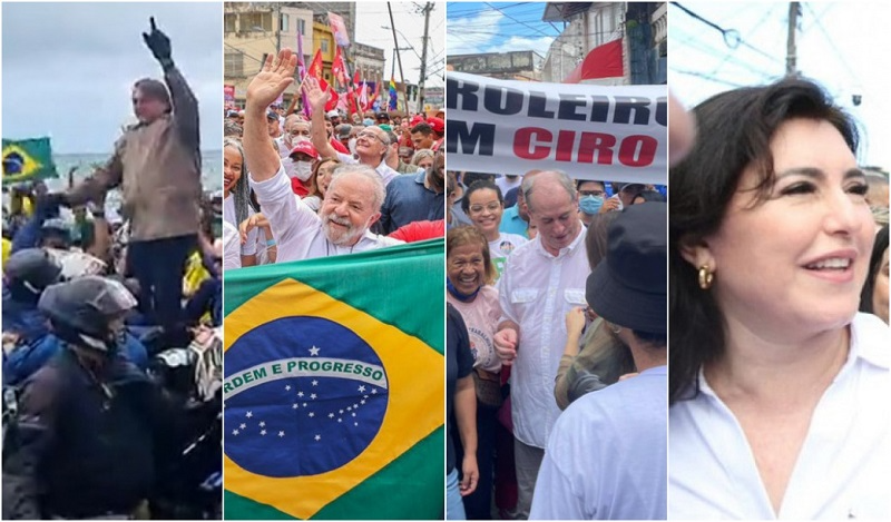 Como foi a passagem de Bolsonaro, Lula, Ciro e Tebet em Salvador neste sábado
