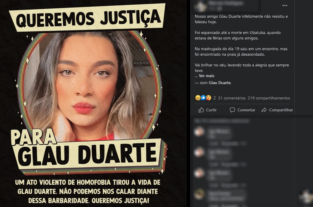 Glau Duarte, influencer morto em Ubatuba, tinha mais de 200 mil seguidores