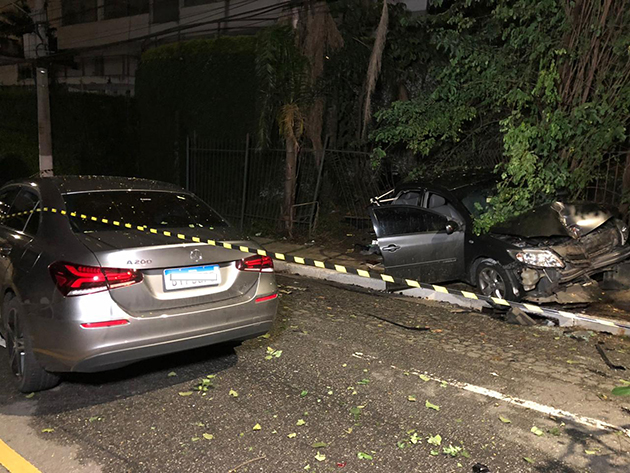 Acidente entre dois carros deixa um morto em São Paulo Igor Calian/Band TV