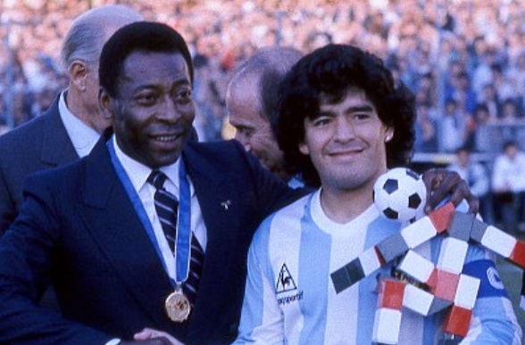Pelé se despede do amigo e rival Maradona Reprodução/Instagram